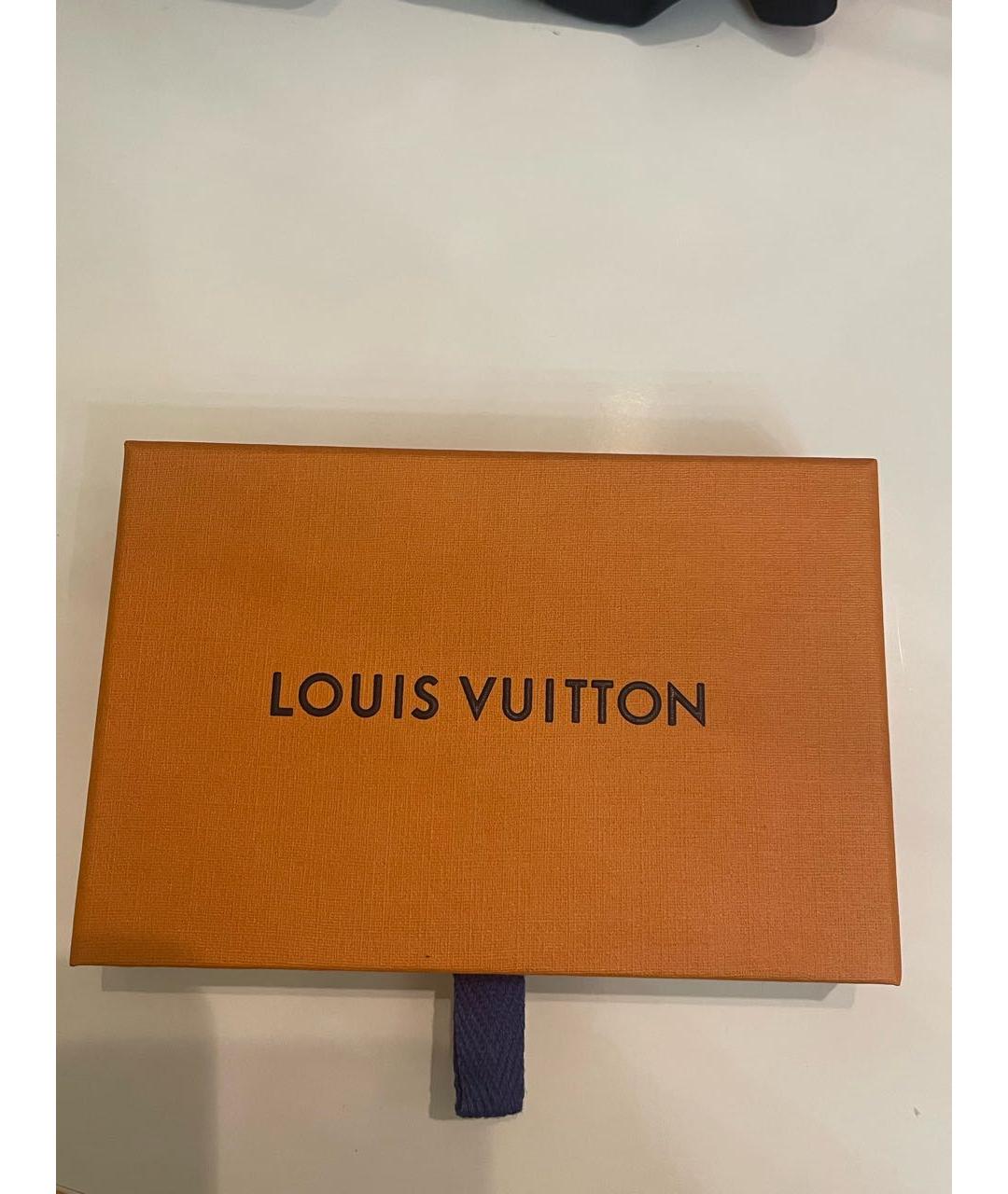 LOUIS VUITTON Серый кожаный браслет, фото 4