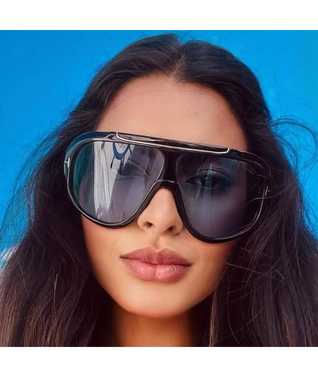 TOM FORD Голубые пластиковые солнцезащитные очки, фото 2