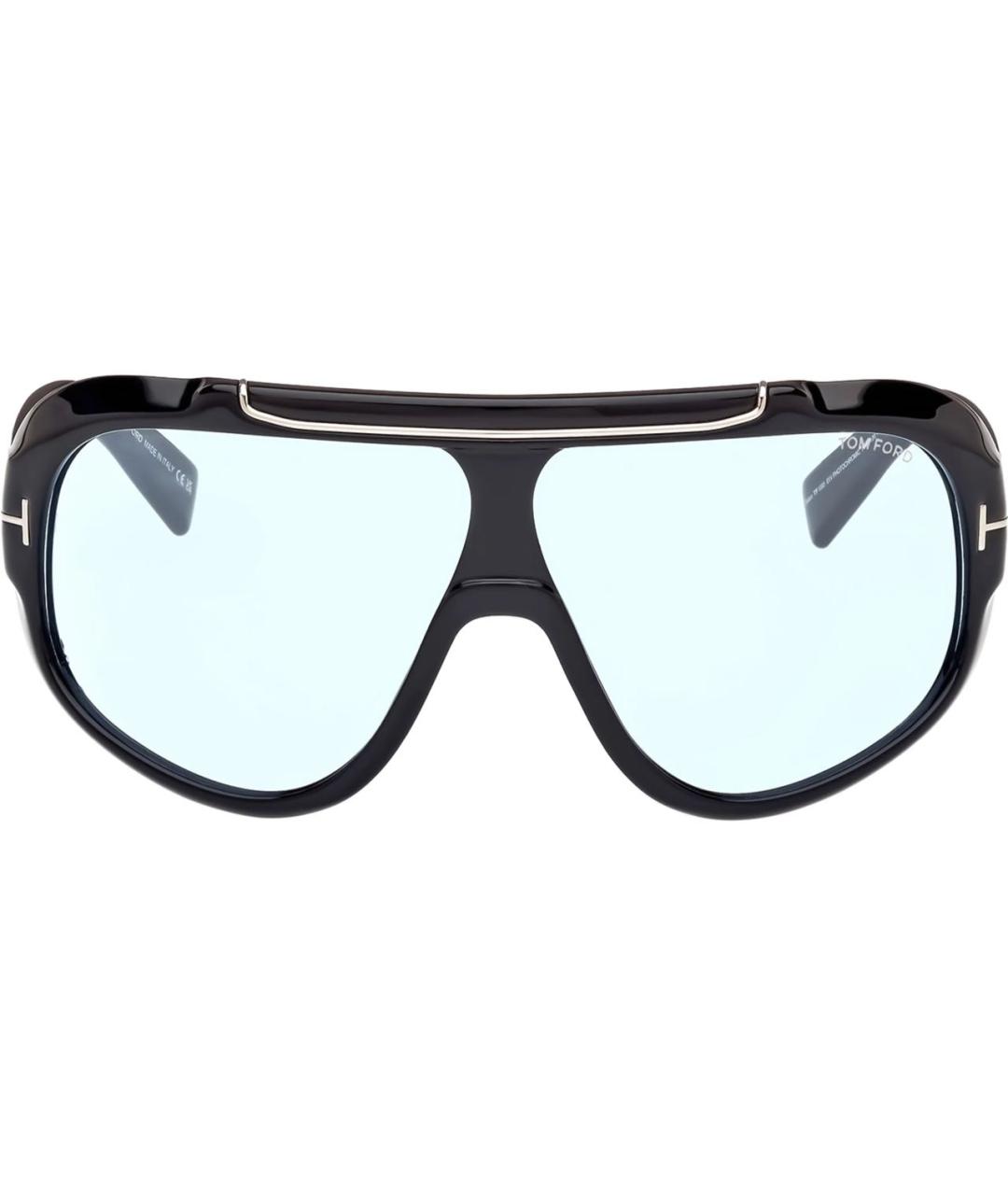 TOM FORD Голубые пластиковые солнцезащитные очки, фото 9