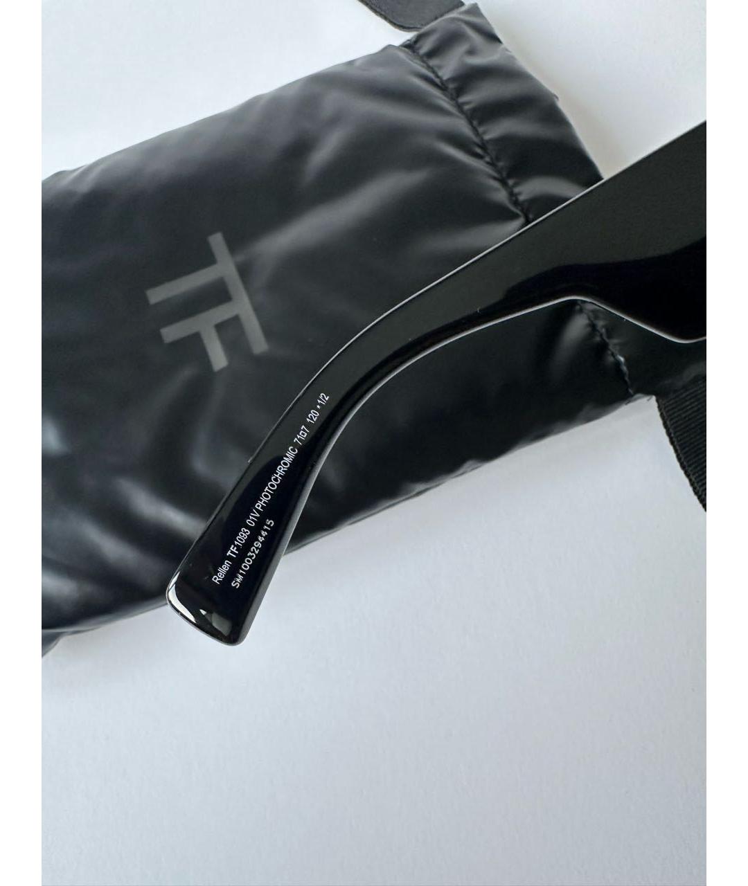 TOM FORD Голубые пластиковые солнцезащитные очки, фото 8