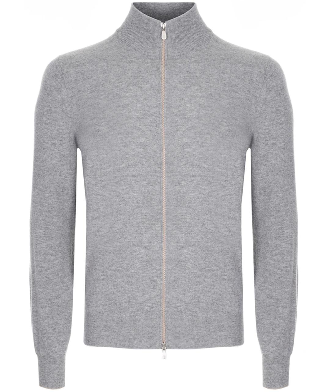 BRUNELLO CUCINELLI Серый кашемировый кардиган, фото 1