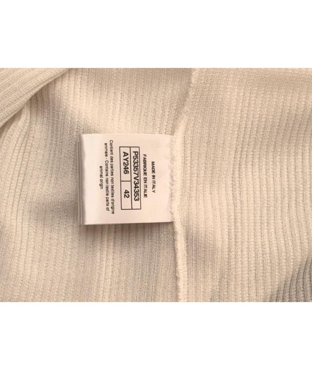 CHANEL Белая вискозная майка, фото 6