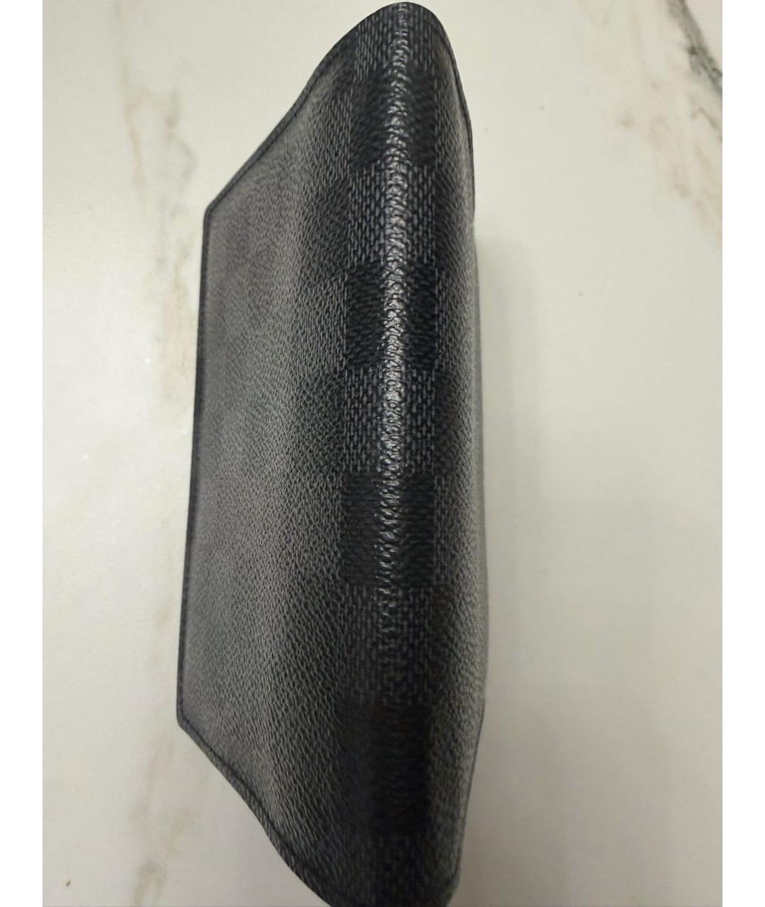 LOUIS VUITTON Черная кожаная визитница, фото 6