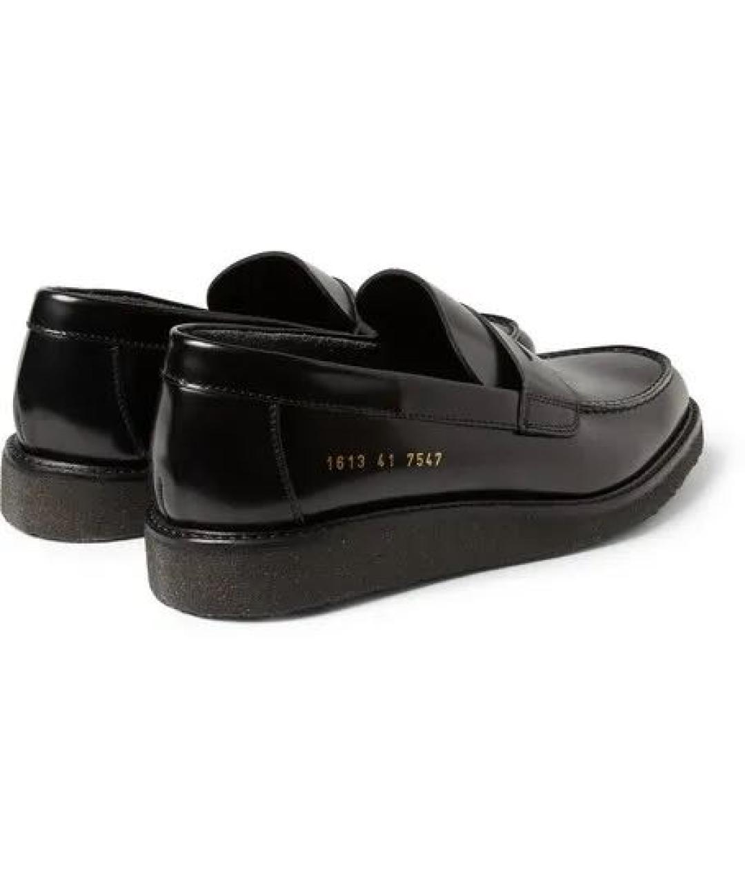 COMMON PROJECTS Черные кожаные лоферы, фото 4