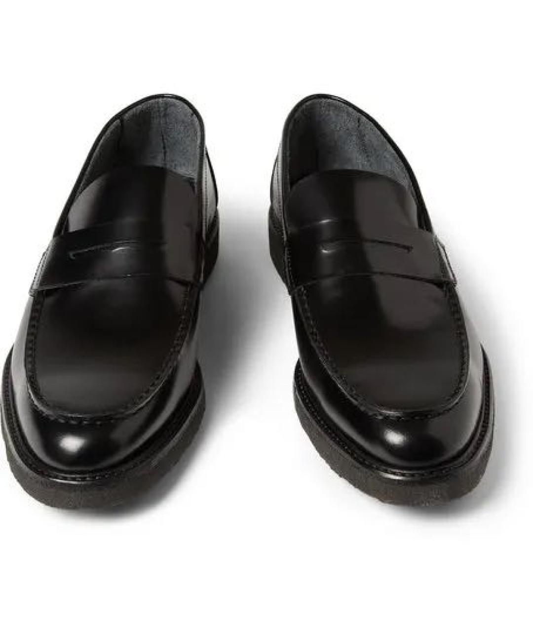 COMMON PROJECTS Черные кожаные лоферы, фото 3