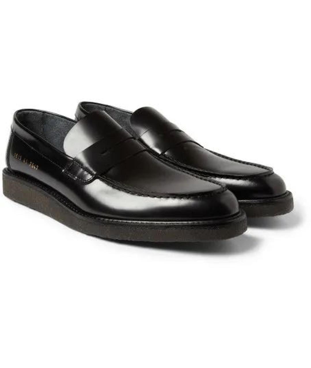 COMMON PROJECTS Черные кожаные лоферы, фото 2