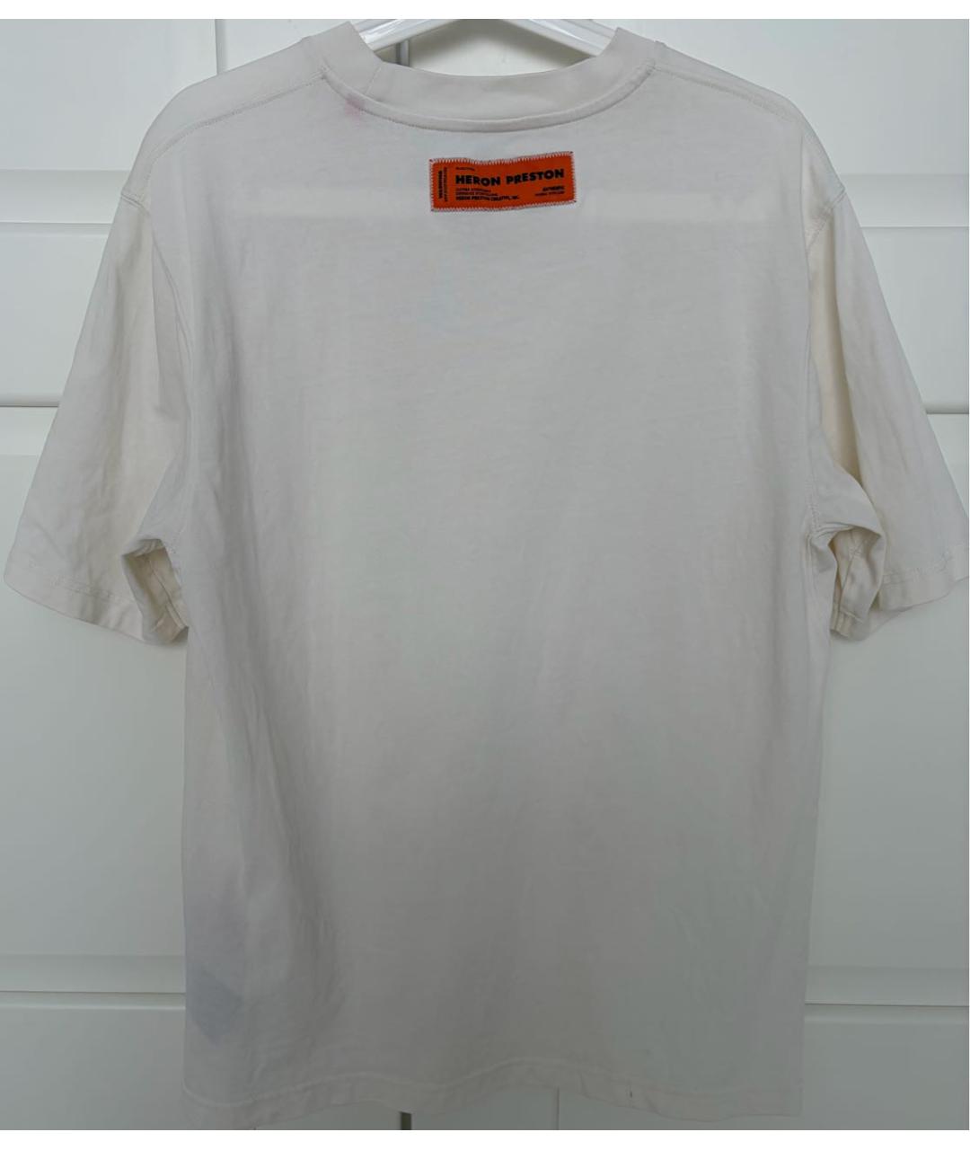 HERON PRESTON Белая футболка, фото 5