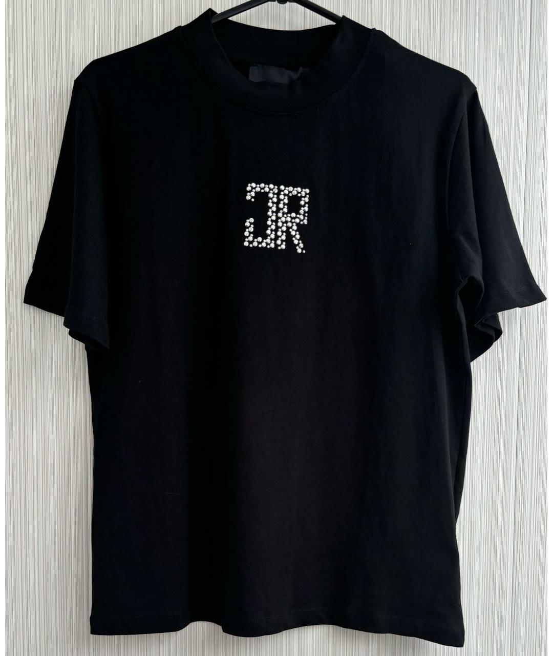 JOHN RICHMOND Черная хлопковая футболка, фото 9