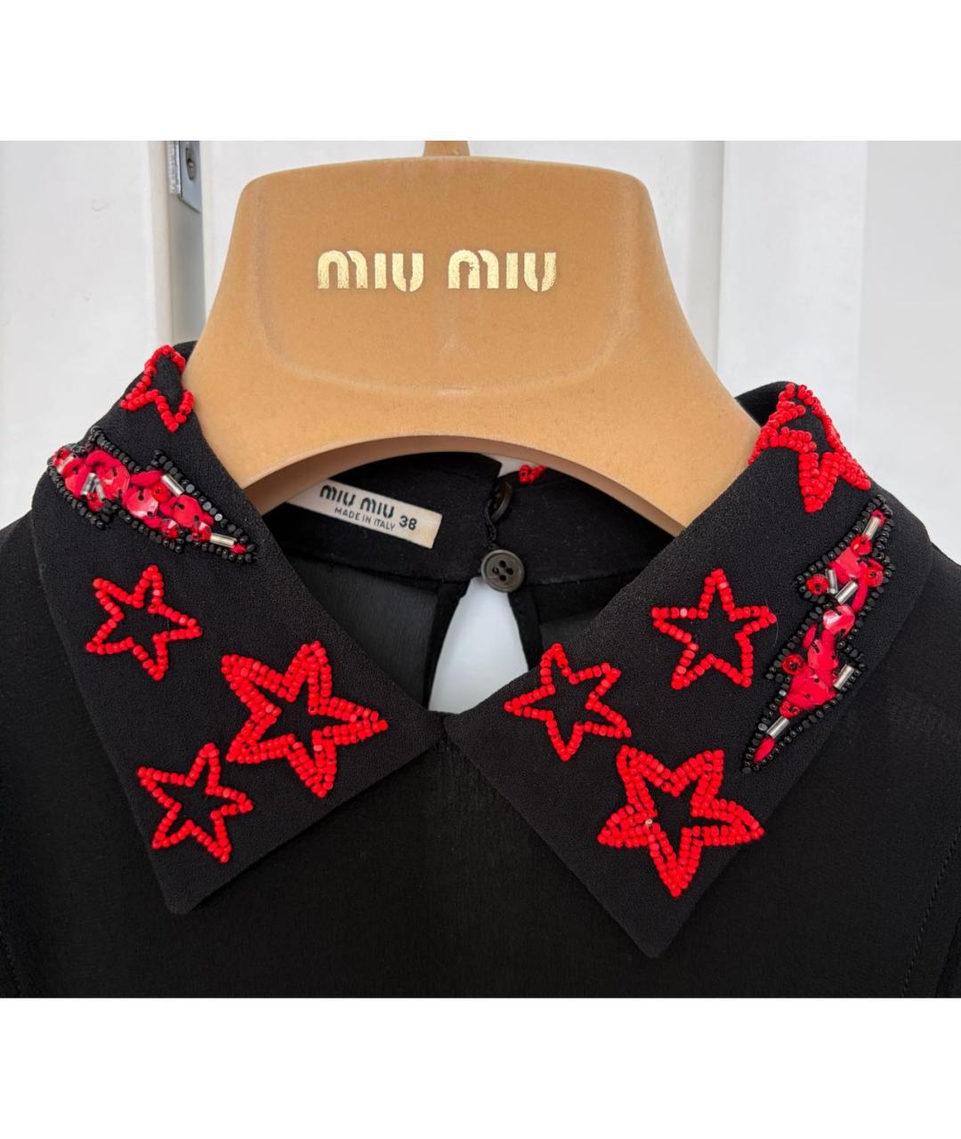 MIU MIU Черное повседневное платье, фото 3