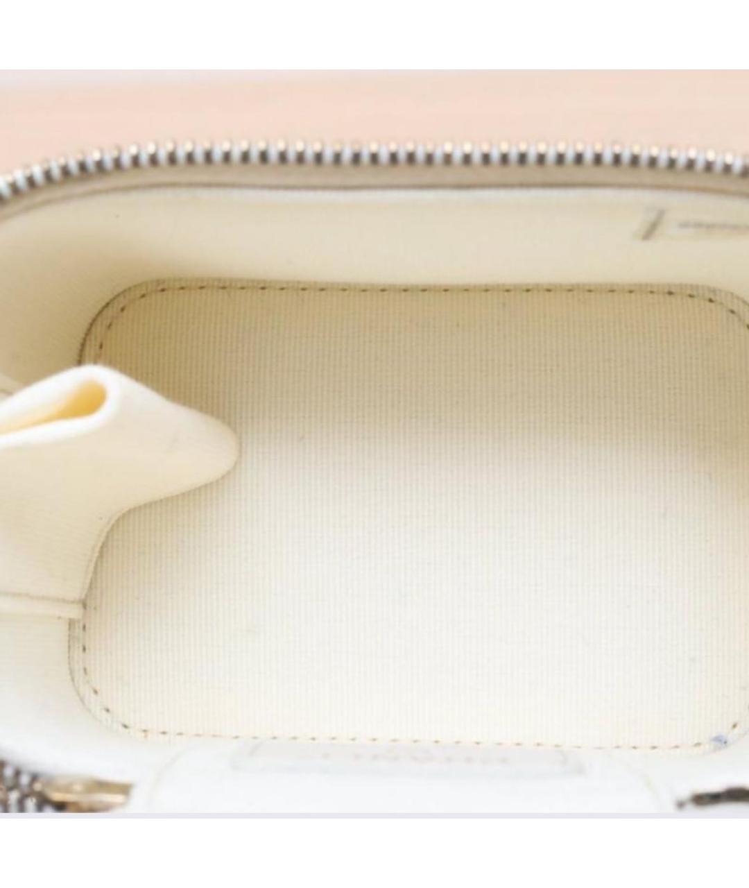 CHANEL Белая кожаная сумка через плечо, фото 4