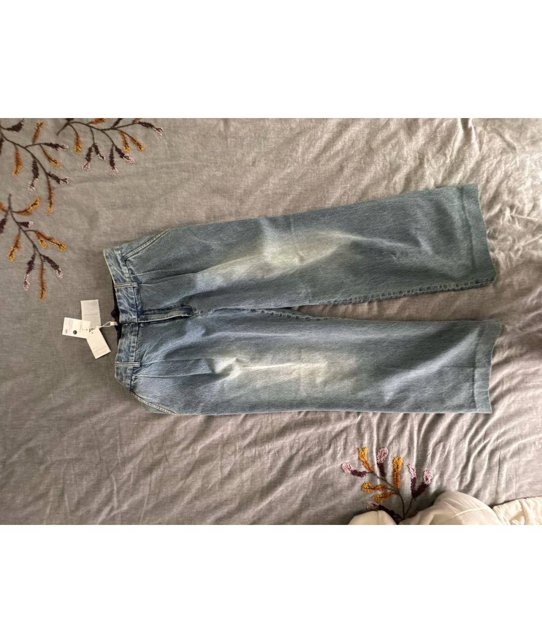 ZIMMERMANN Голубые хлопковые прямые джинсы, фото 7