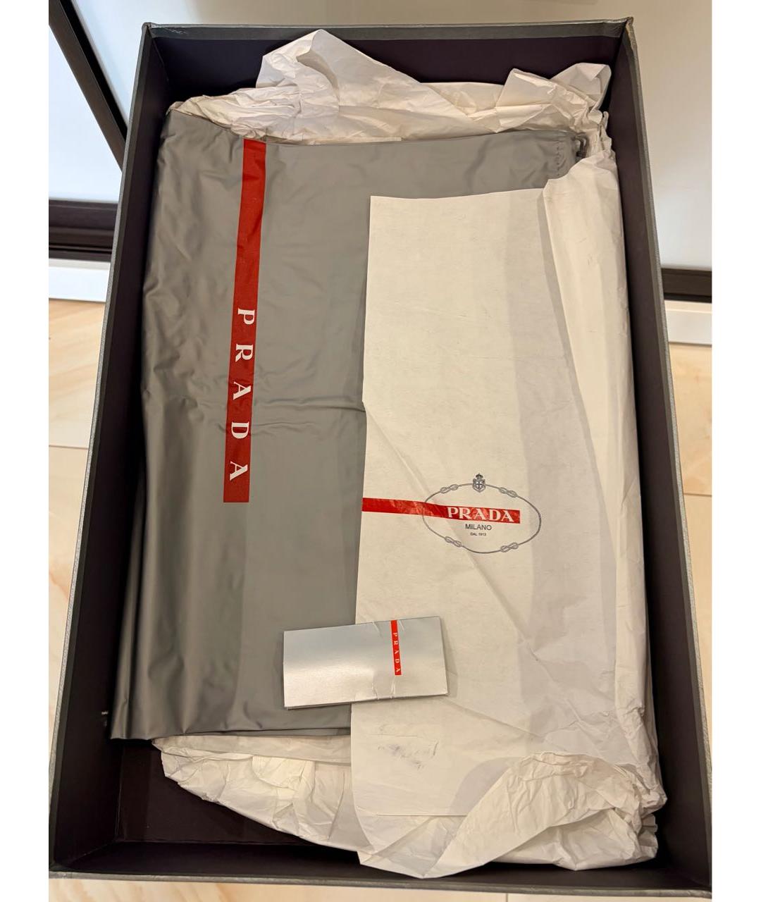 PRADA Черные кожаные сапоги, фото 6