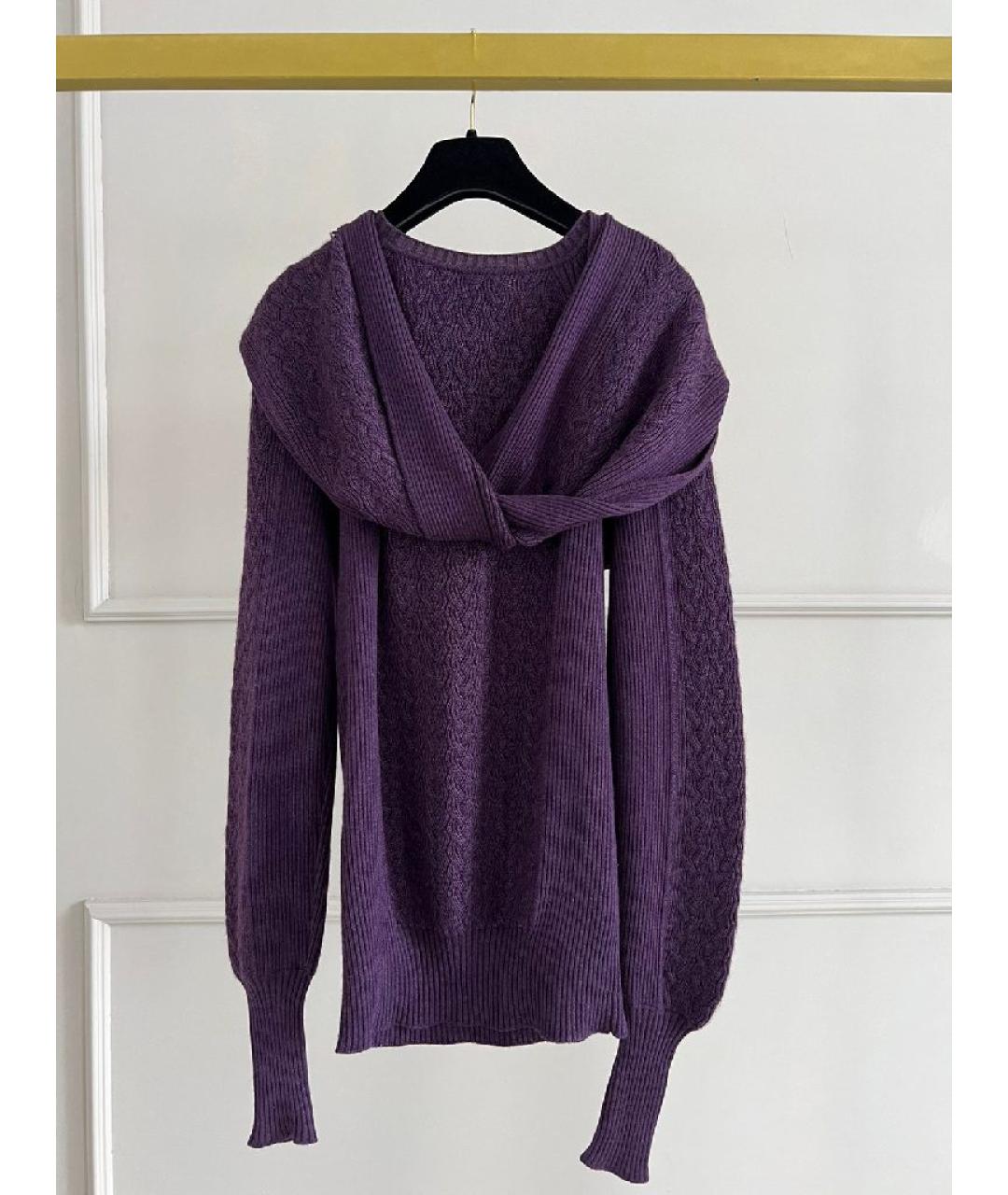 CHANEL Фиолетовый джемпер / свитер, фото 2