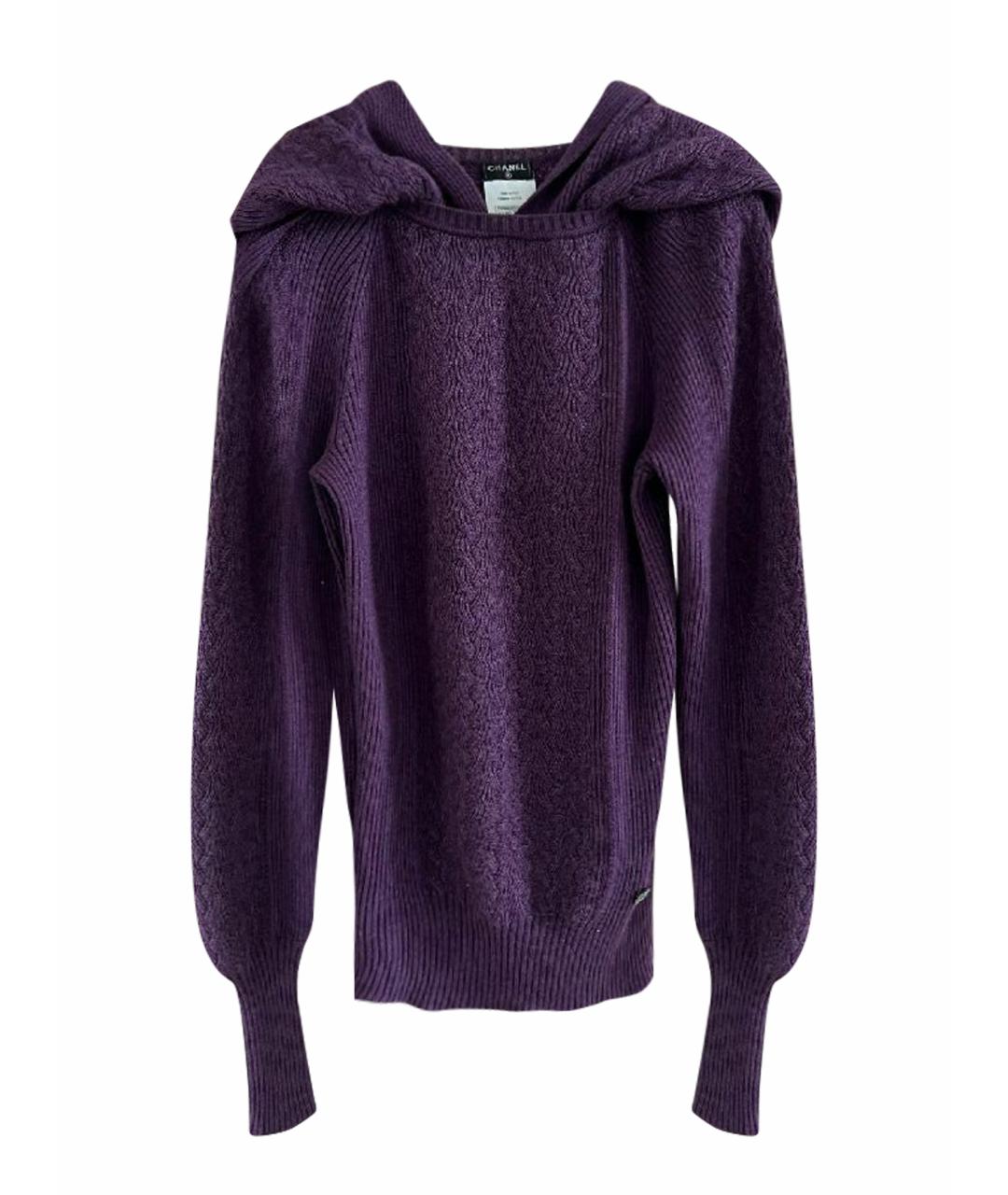 CHANEL Фиолетовый джемпер / свитер, фото 1
