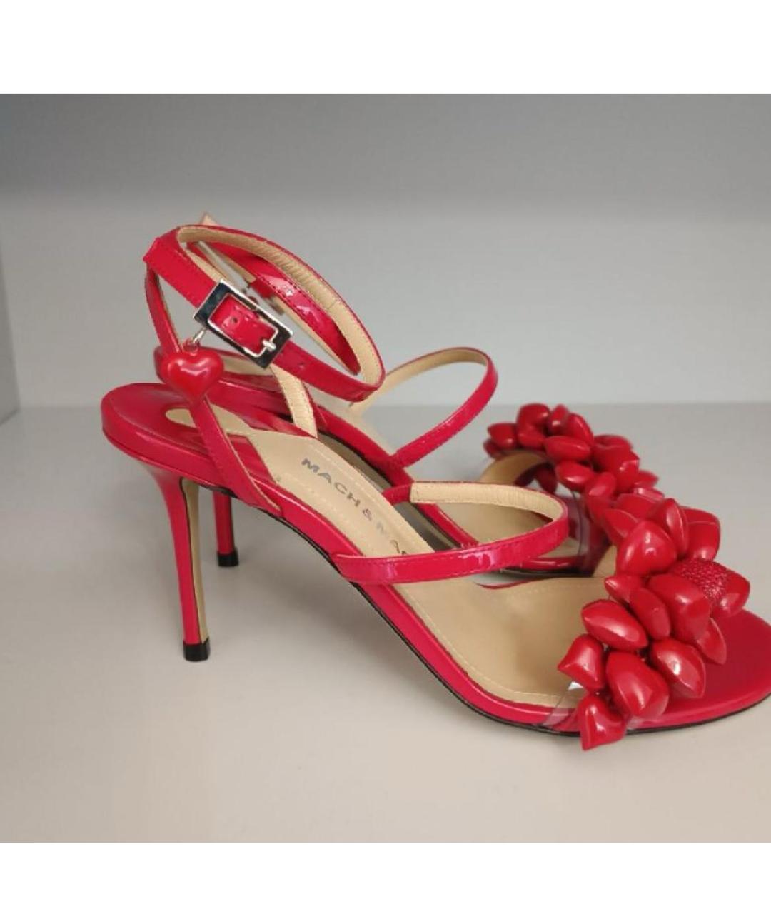 MACH&MACH Красные босоножки из лакированной кожи, фото 5