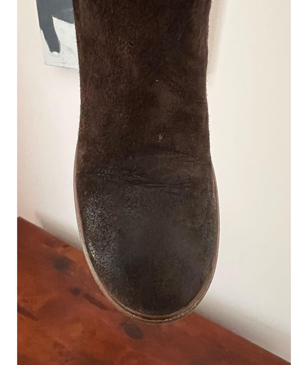 MARSELL Коричневые замшевые сапоги, фото 6