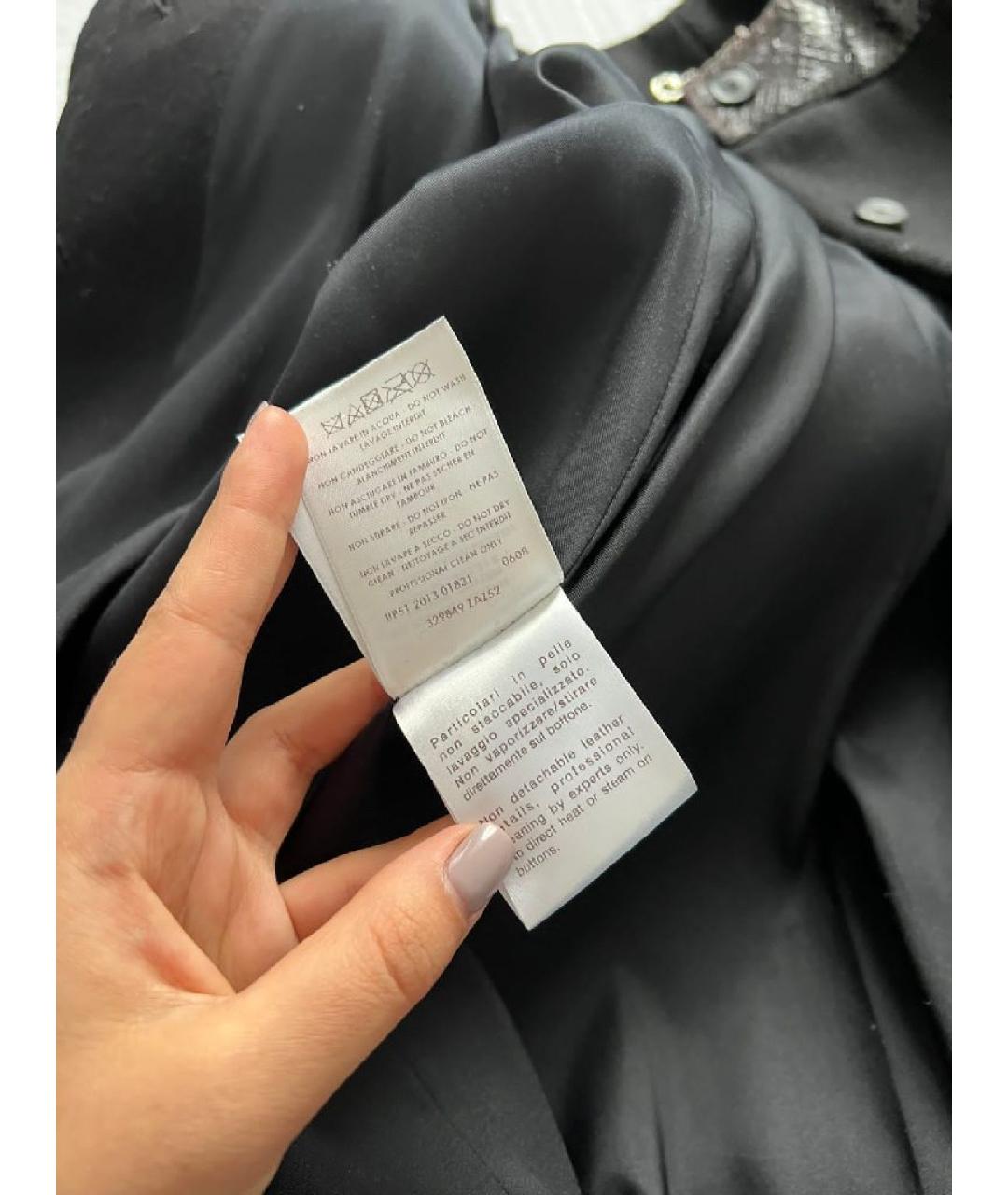 GUCCI Черное пальто, фото 5