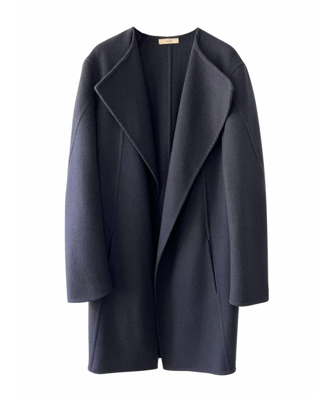 CELINE Черное пальто, фото 1