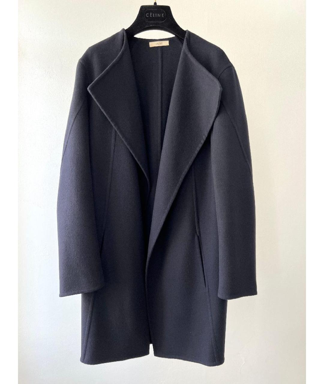 CELINE Черное пальто, фото 8