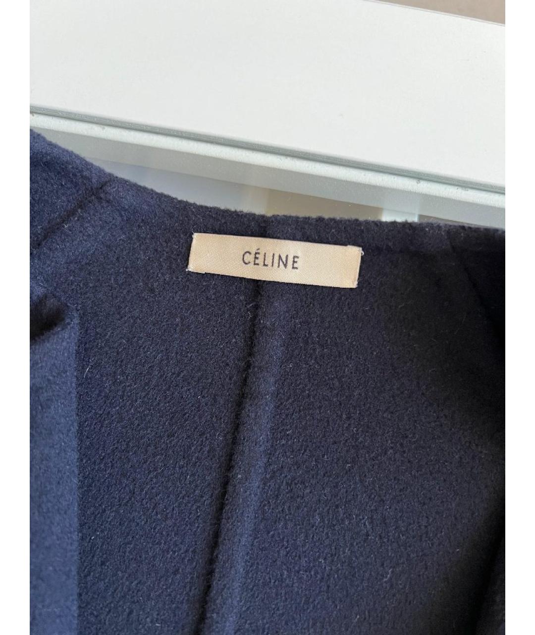 CELINE Черное пальто, фото 4