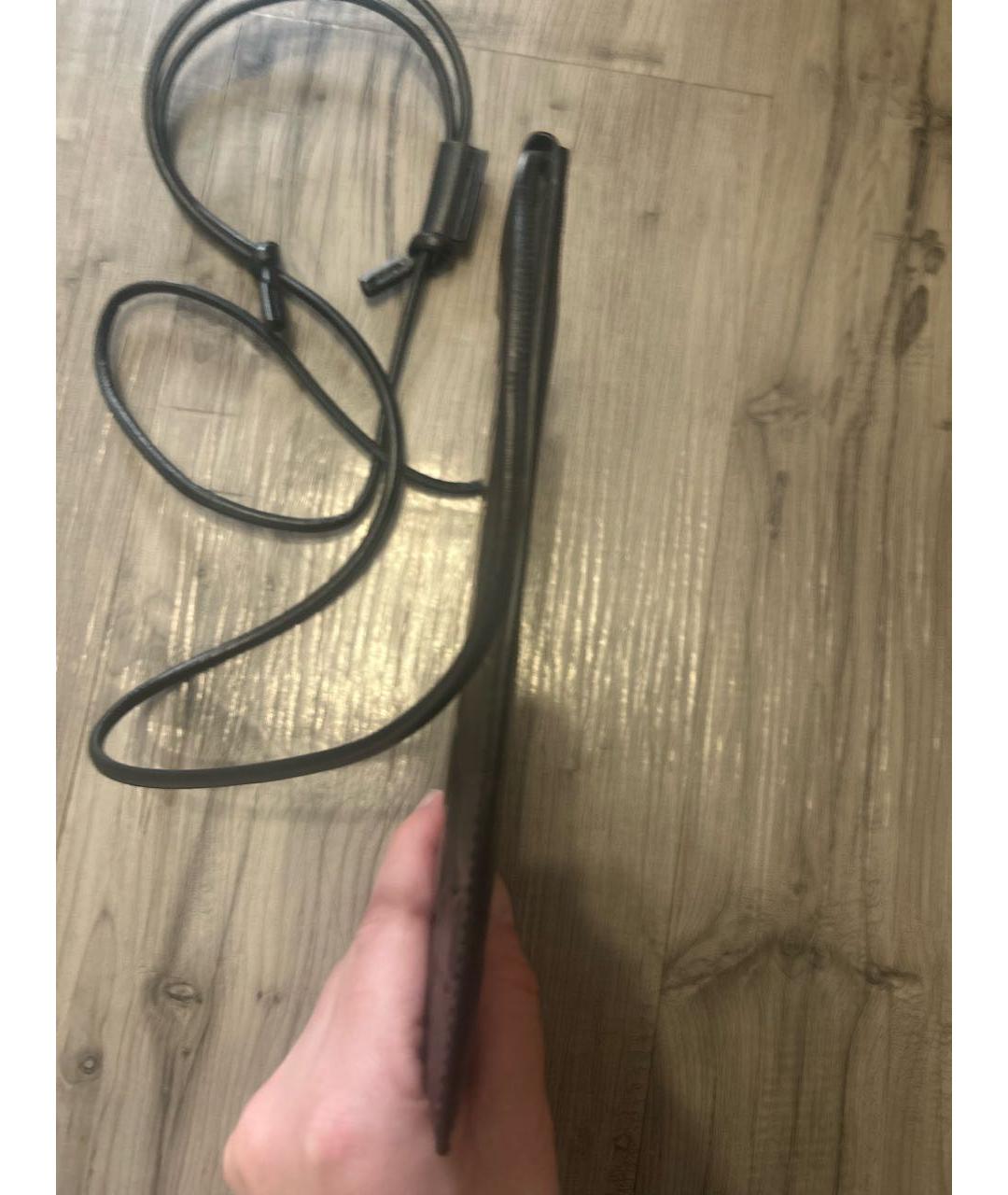 MAISON MARGIELA Черная кожаная сумка через плечо, фото 2