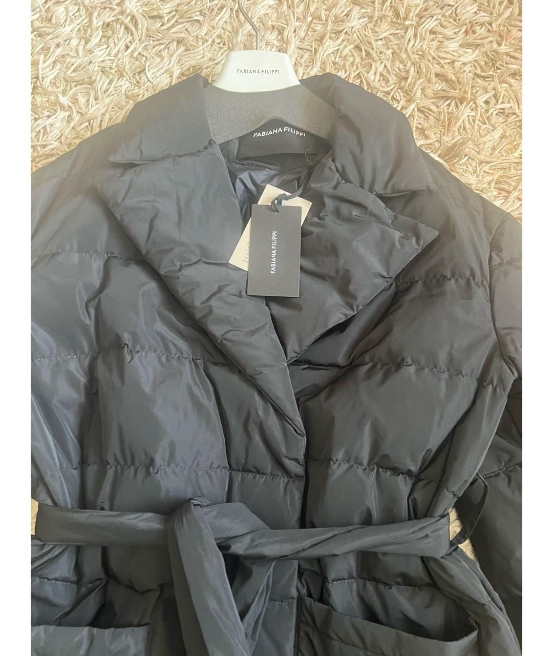 FABIANA FILIPPI Черный пуховик, фото 4