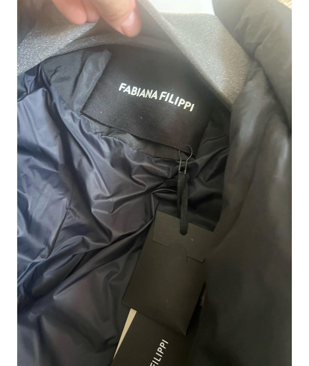 FABIANA FILIPPI Черный пуховик, фото 7