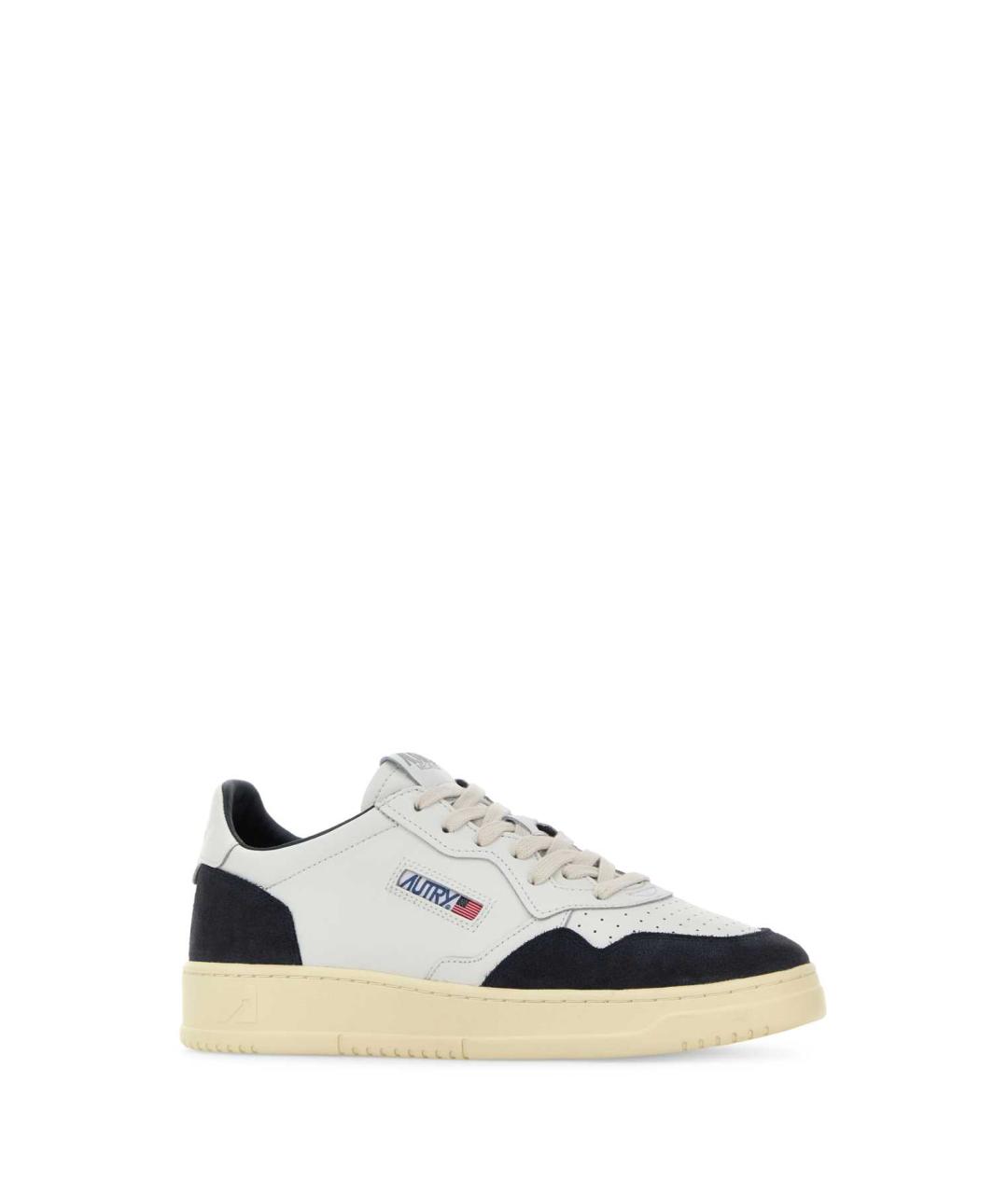 AUTRY Белые кожаные низкие кроссовки / кеды, фото 2