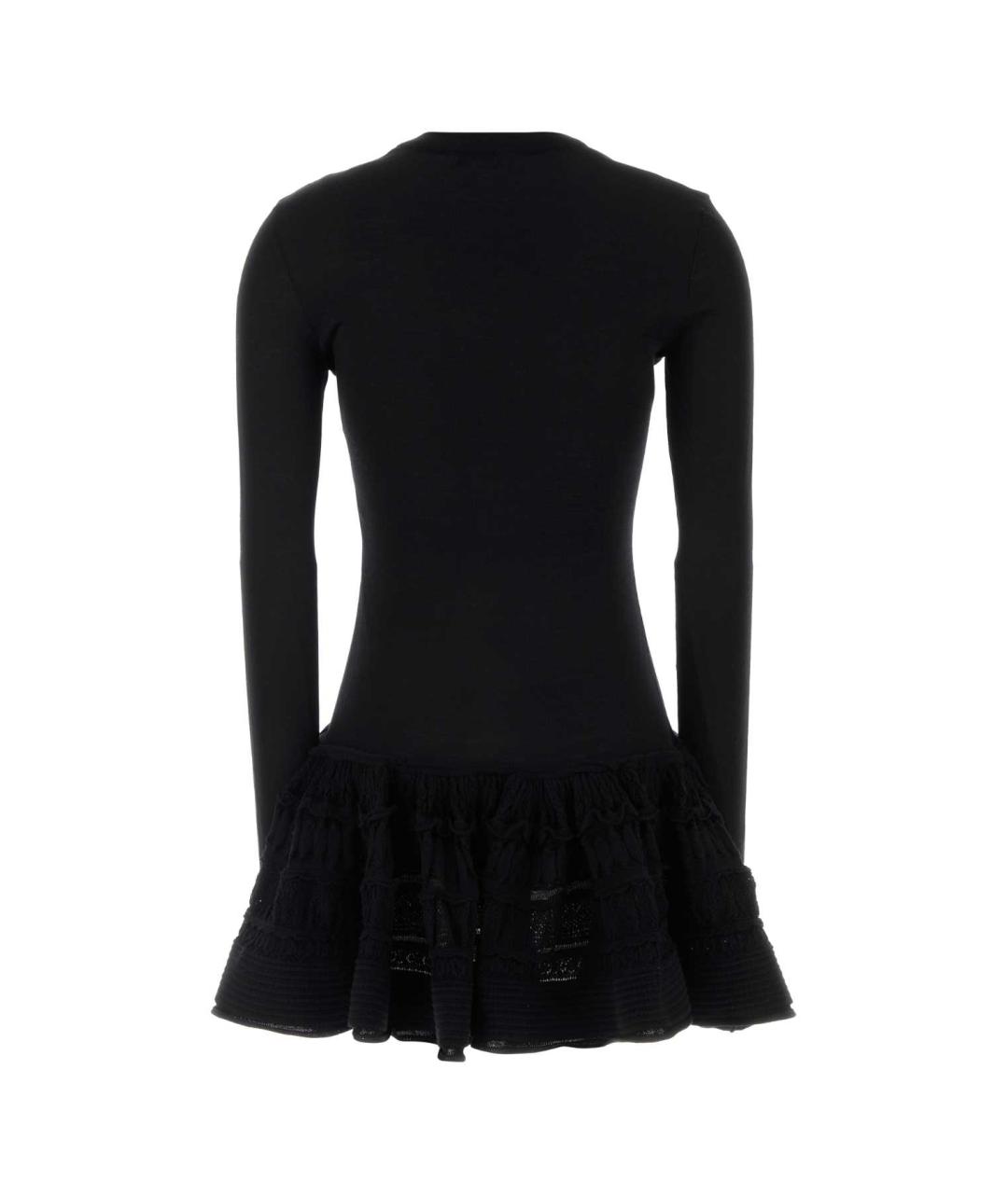 ALAIA Черное шерстяное повседневное платье, фото 2