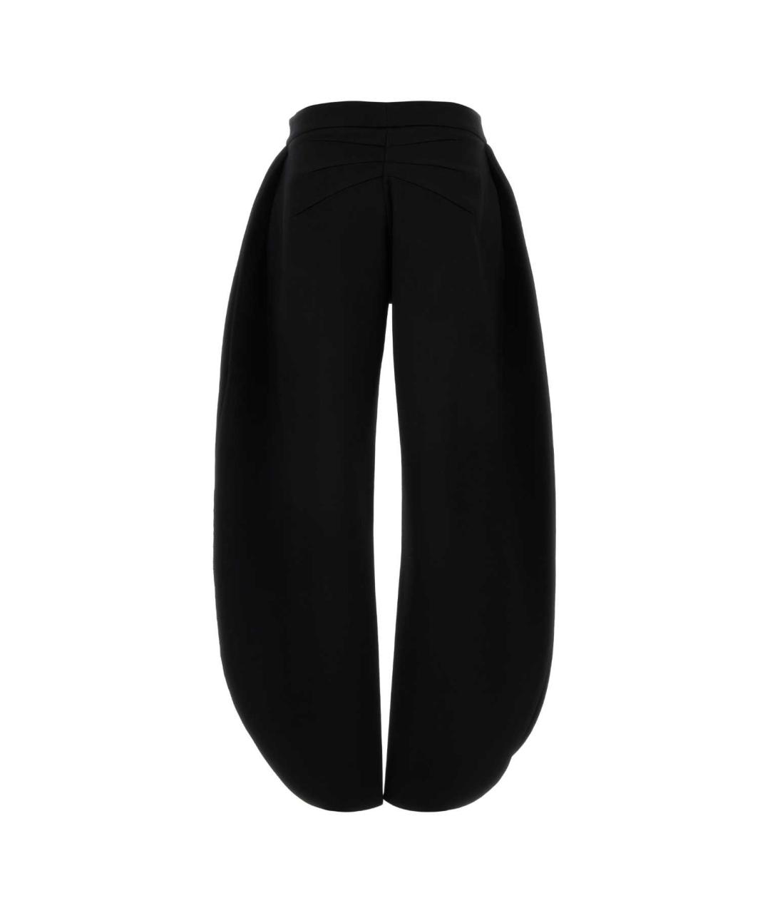 ALAIA Черные шерстяные прямые брюки, фото 2