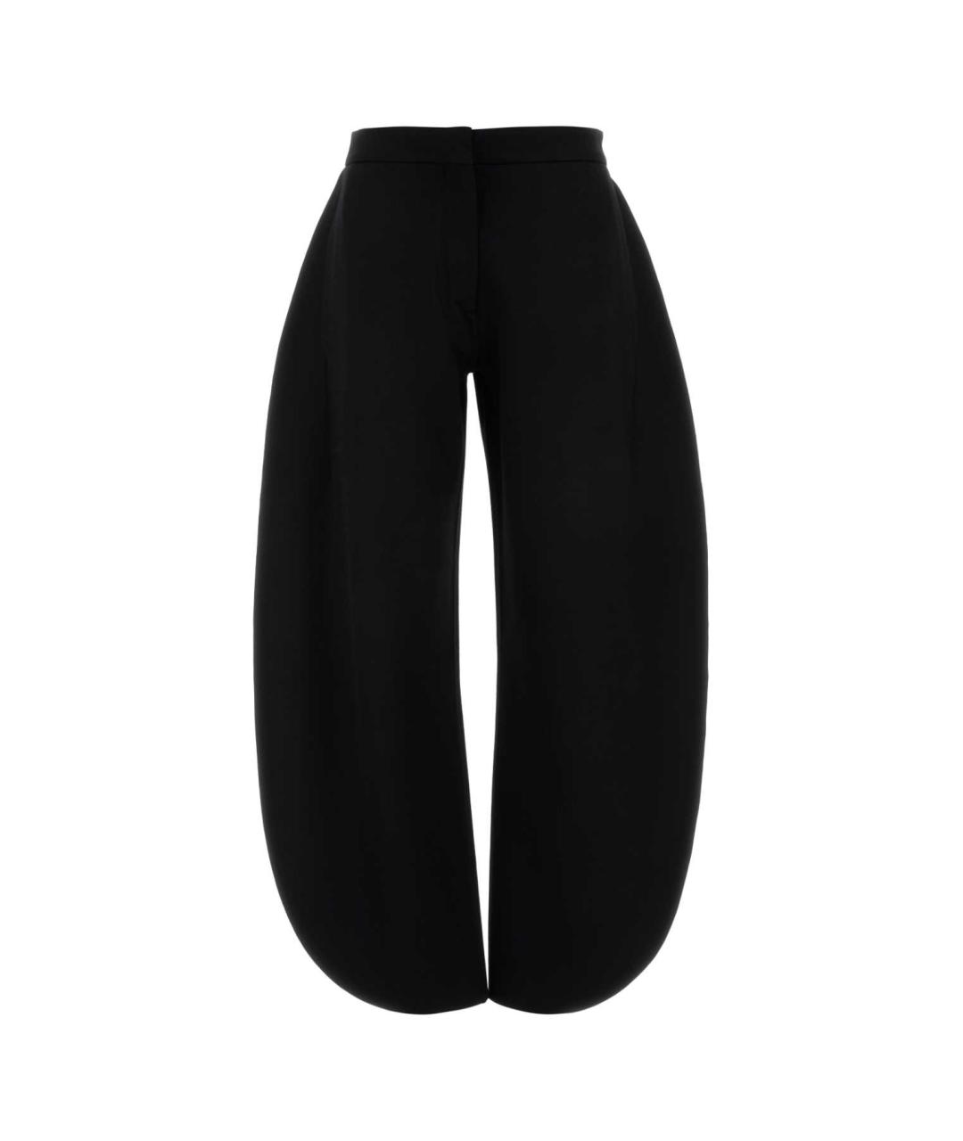 ALAIA Черные шерстяные прямые брюки, фото 1