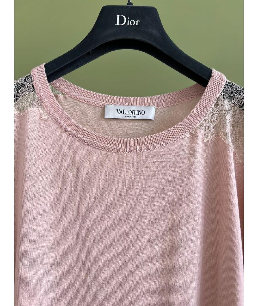 VALENTINO Розовый джемпер / свитер, фото 3
