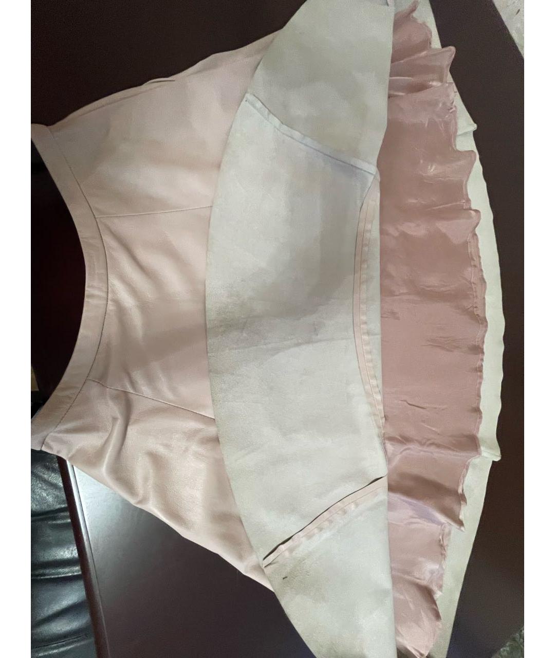 DROME Кожаная юбка миди, фото 7