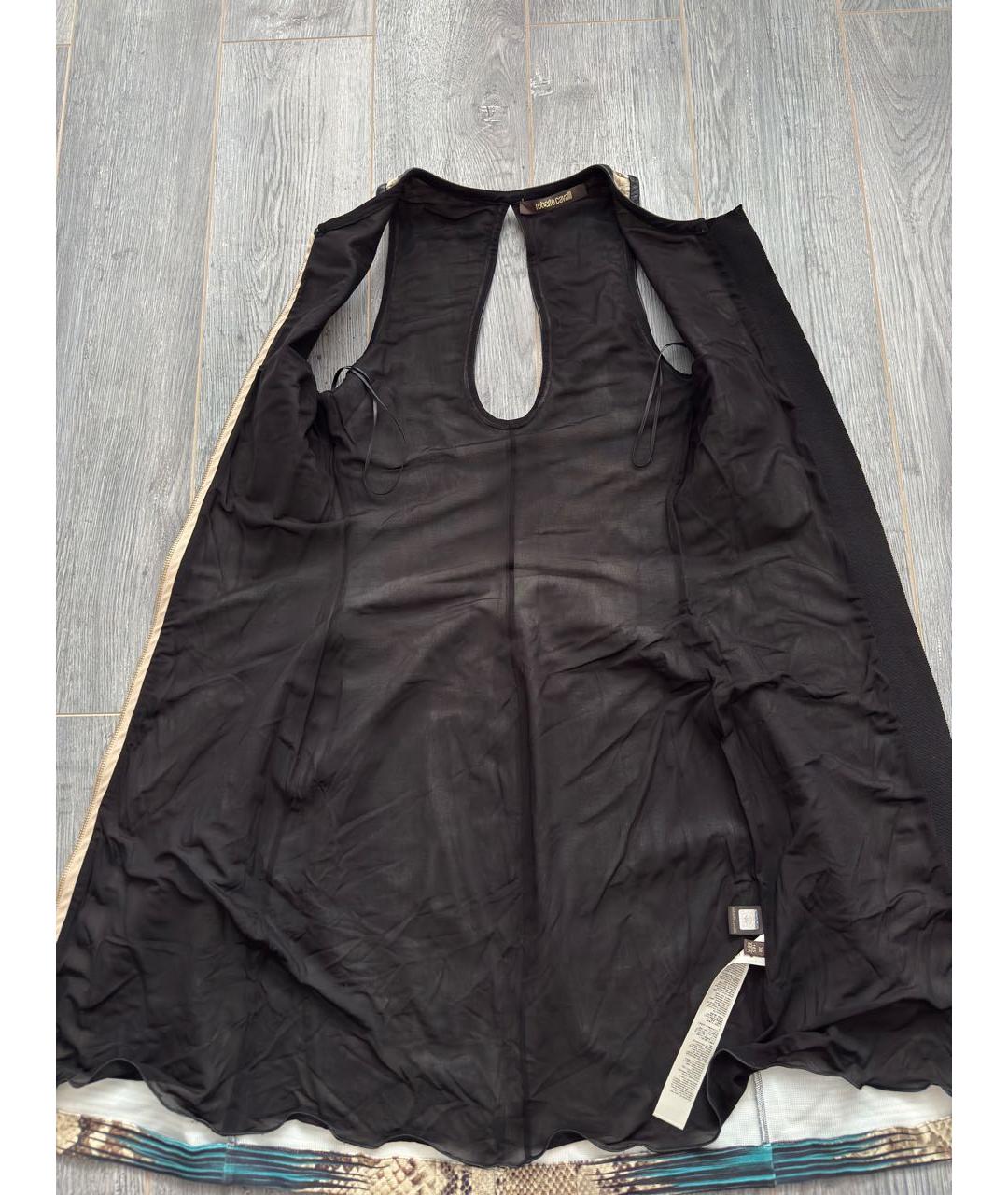 ROBERTO CAVALLI Мульти вискозное коктейльное платье, фото 6