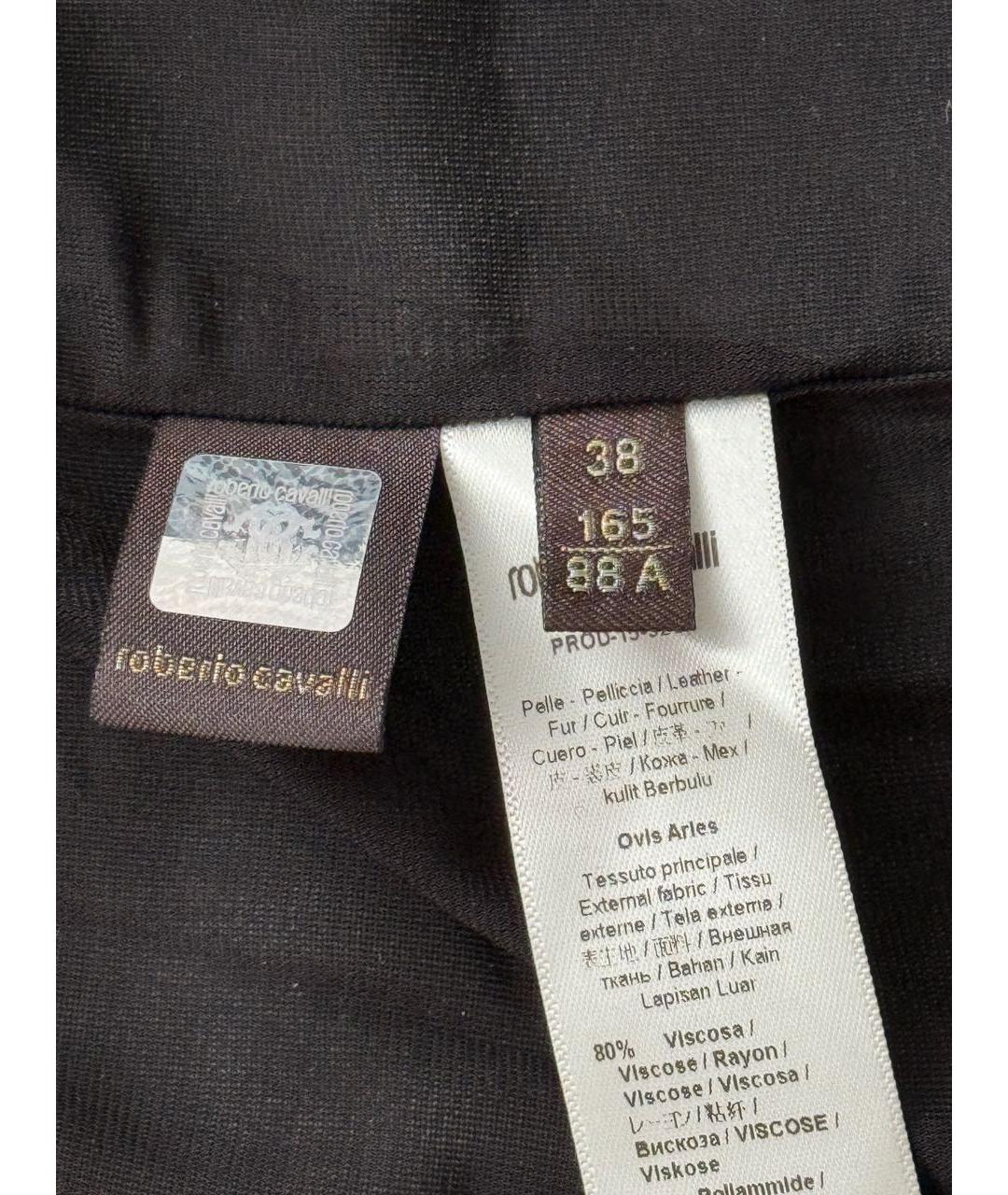 ROBERTO CAVALLI Мульти вискозное коктейльное платье, фото 7