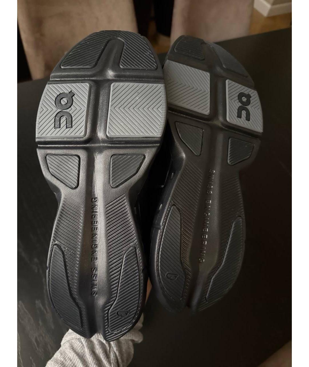 ON Черные текстильные низкие кроссовки / кеды, фото 4