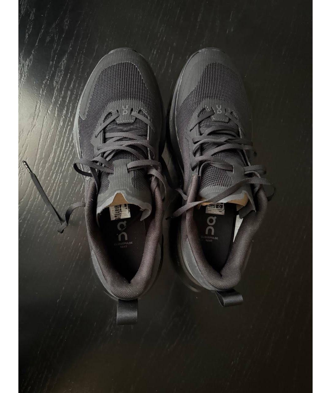 ON Черные текстильные низкие кроссовки / кеды, фото 3