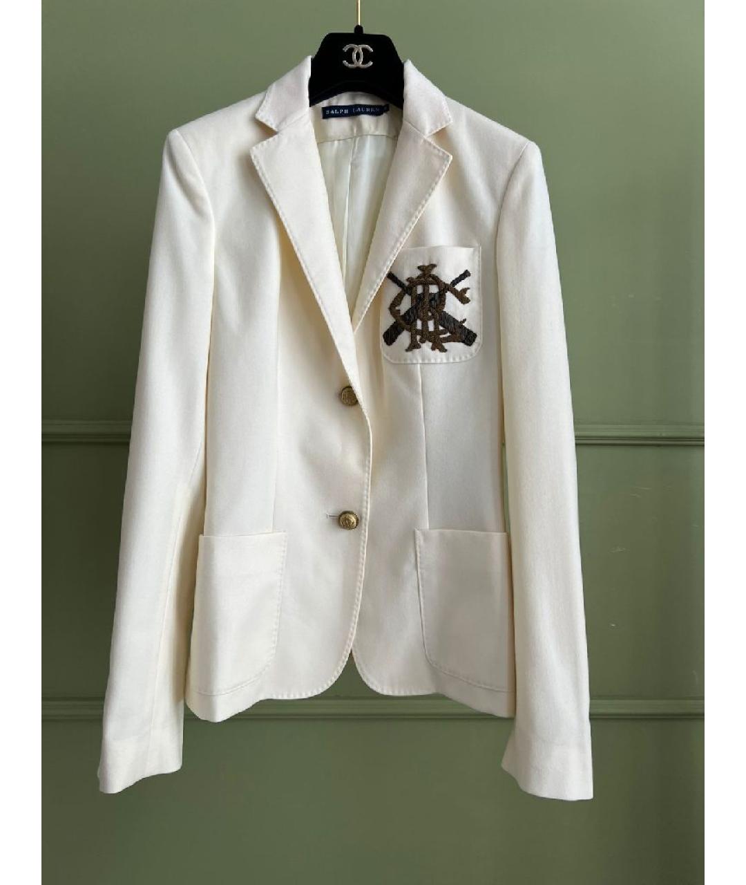 RALPH LAUREN Бежевый жакет/пиджак, фото 7