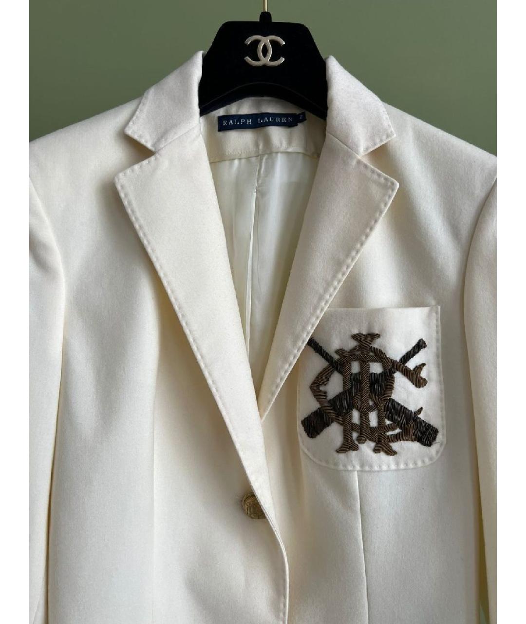 RALPH LAUREN Бежевый жакет/пиджак, фото 4