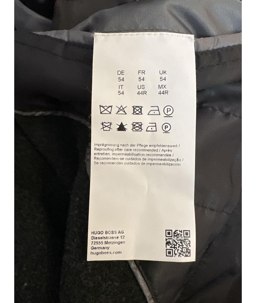HUGO BOSS Черный тренч / плащ, фото 4