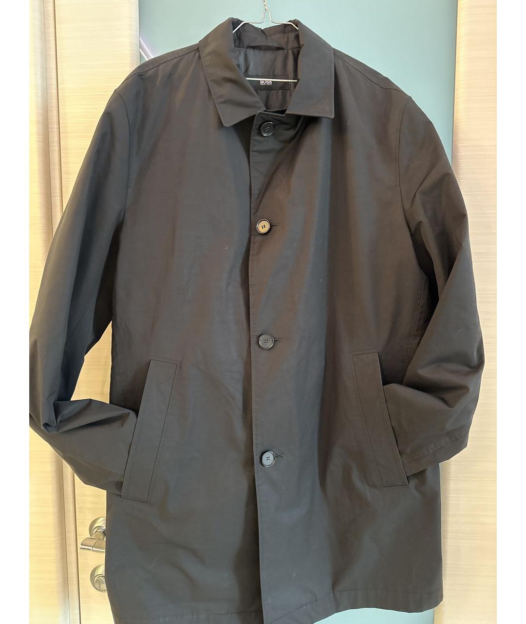 HUGO BOSS Черный тренч / плащ, фото 5