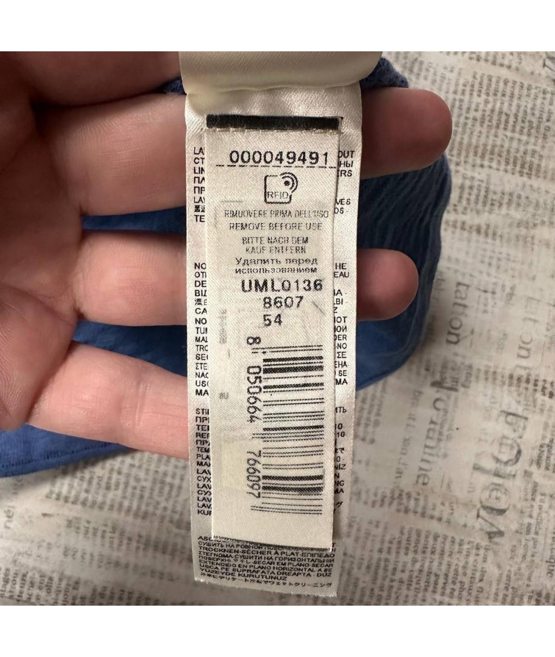 FALCONERI Синий хлопковый джемпер / свитер, фото 4