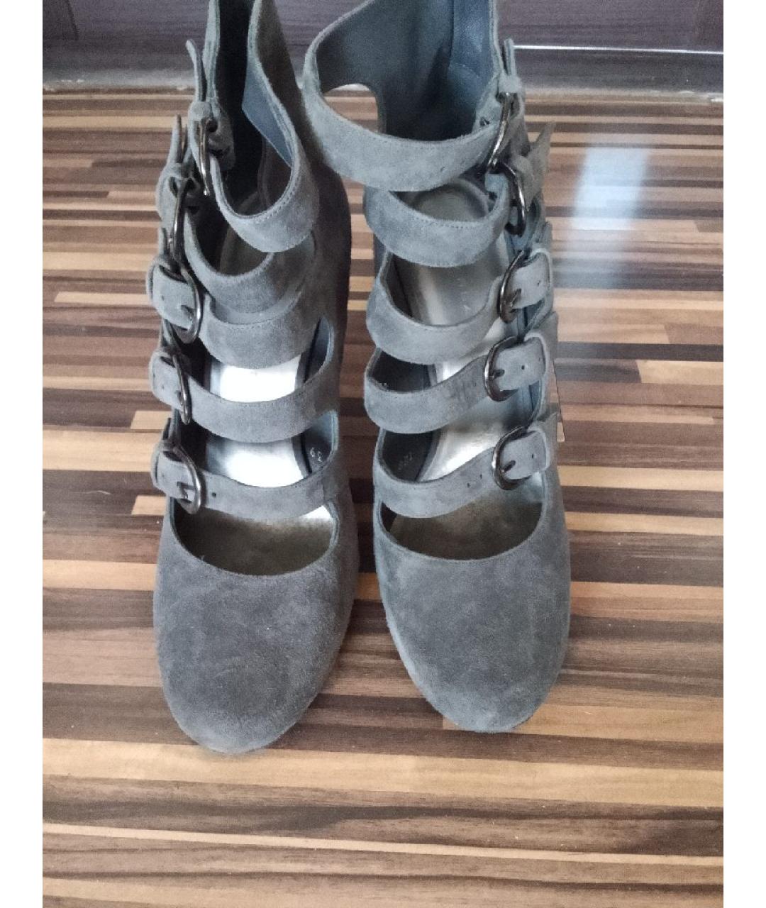 BARBARA BUI Серые замшевые туфли, фото 2