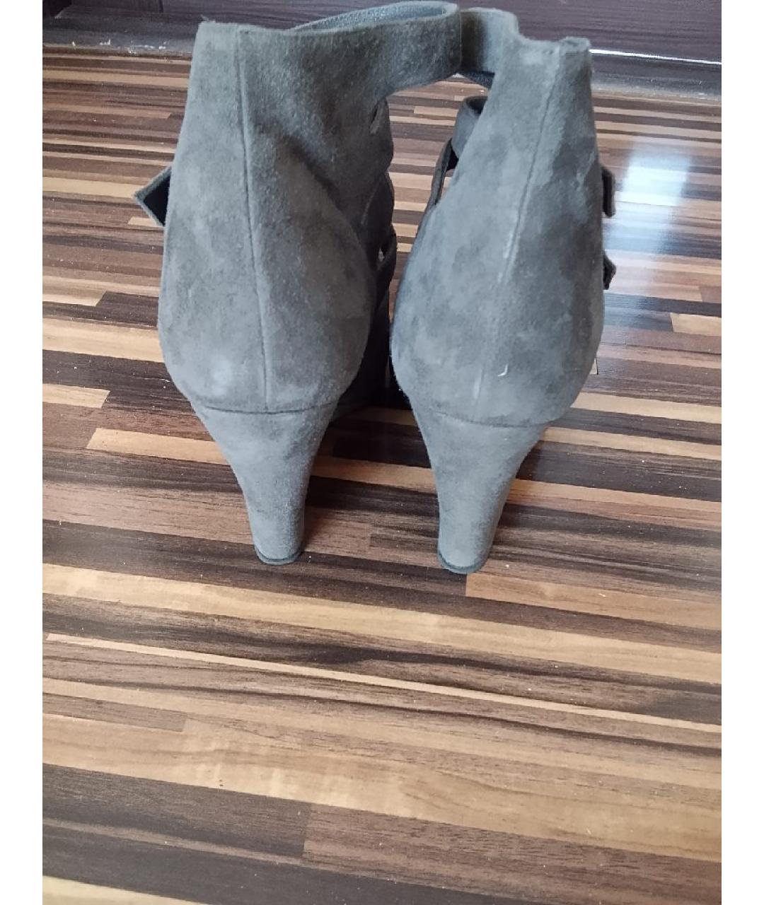 BARBARA BUI Серые замшевые туфли, фото 4