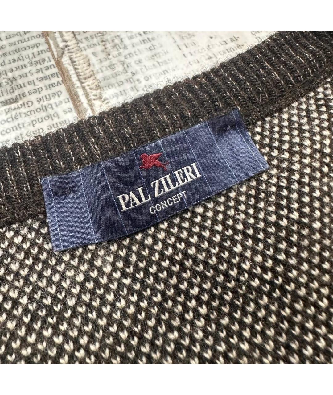 PAL ZILERI Коричневый джемпер / свитер, фото 3