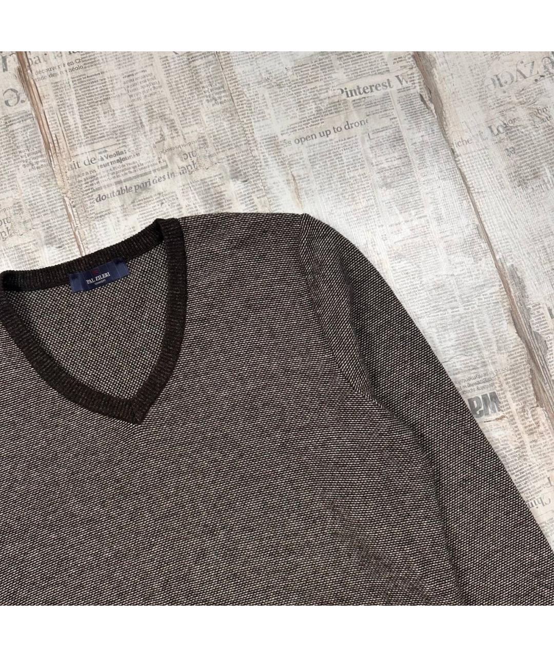 PAL ZILERI Коричневый джемпер / свитер, фото 2