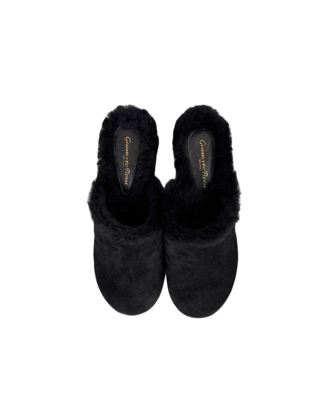 GIANVITO ROSSI Черные замшевые сабо, фото 3