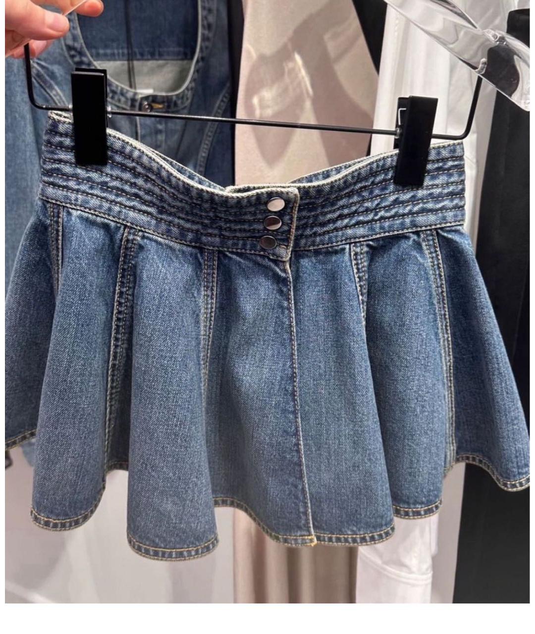 ALAIA Темно-синий деним корсет, фото 2