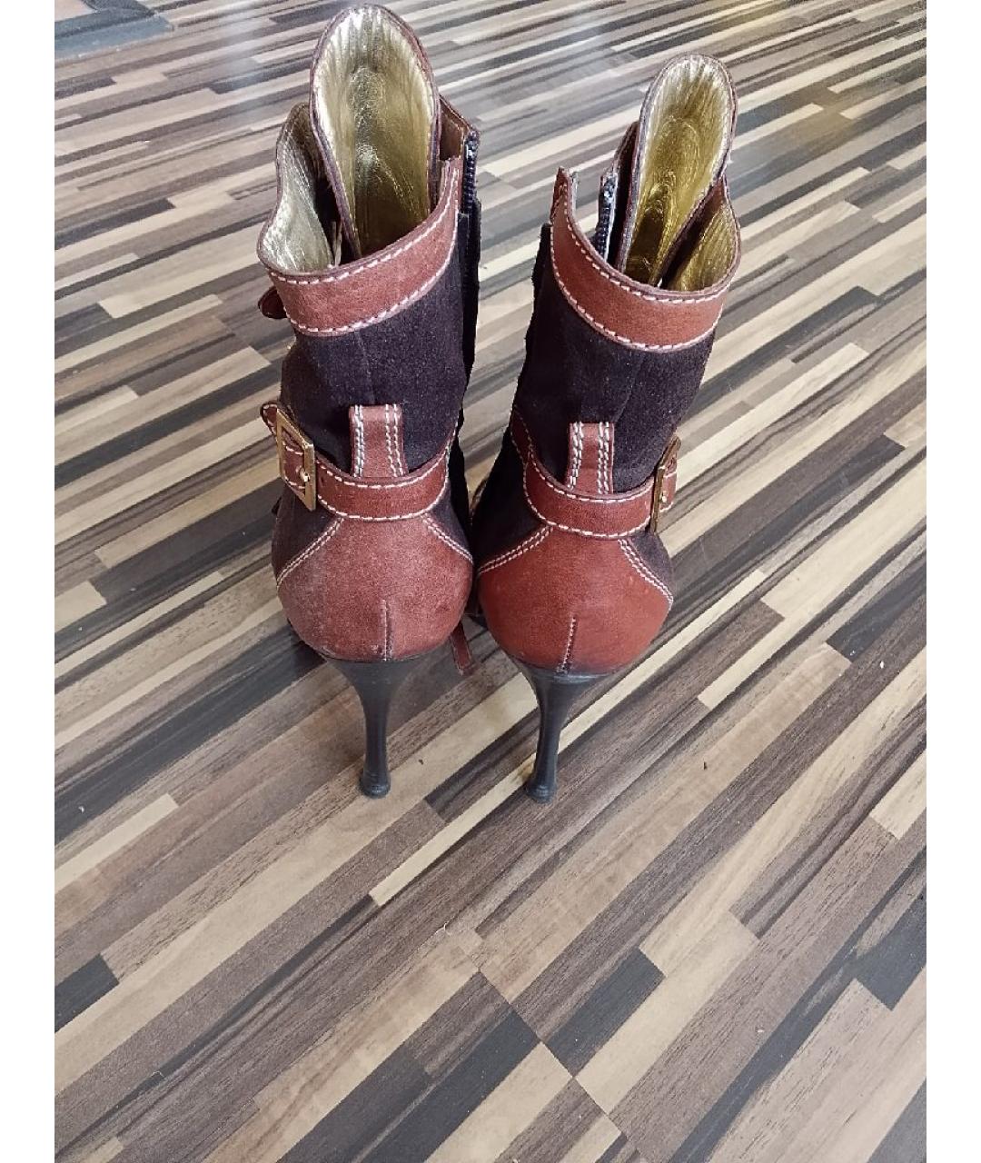 DSQUARED2 Коричневые кожаные полусапоги, фото 4