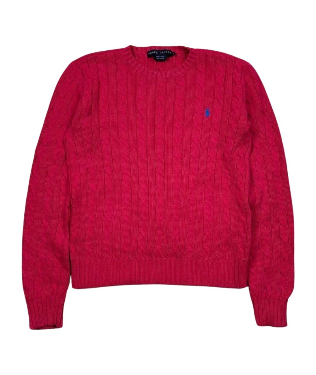 RALPH LAUREN Розовый хлопковый джемпер / свитер, фото 1